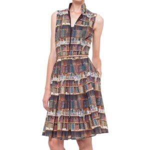 Akris Punto "Library Shelf"  Sleeveless Sheath Dress